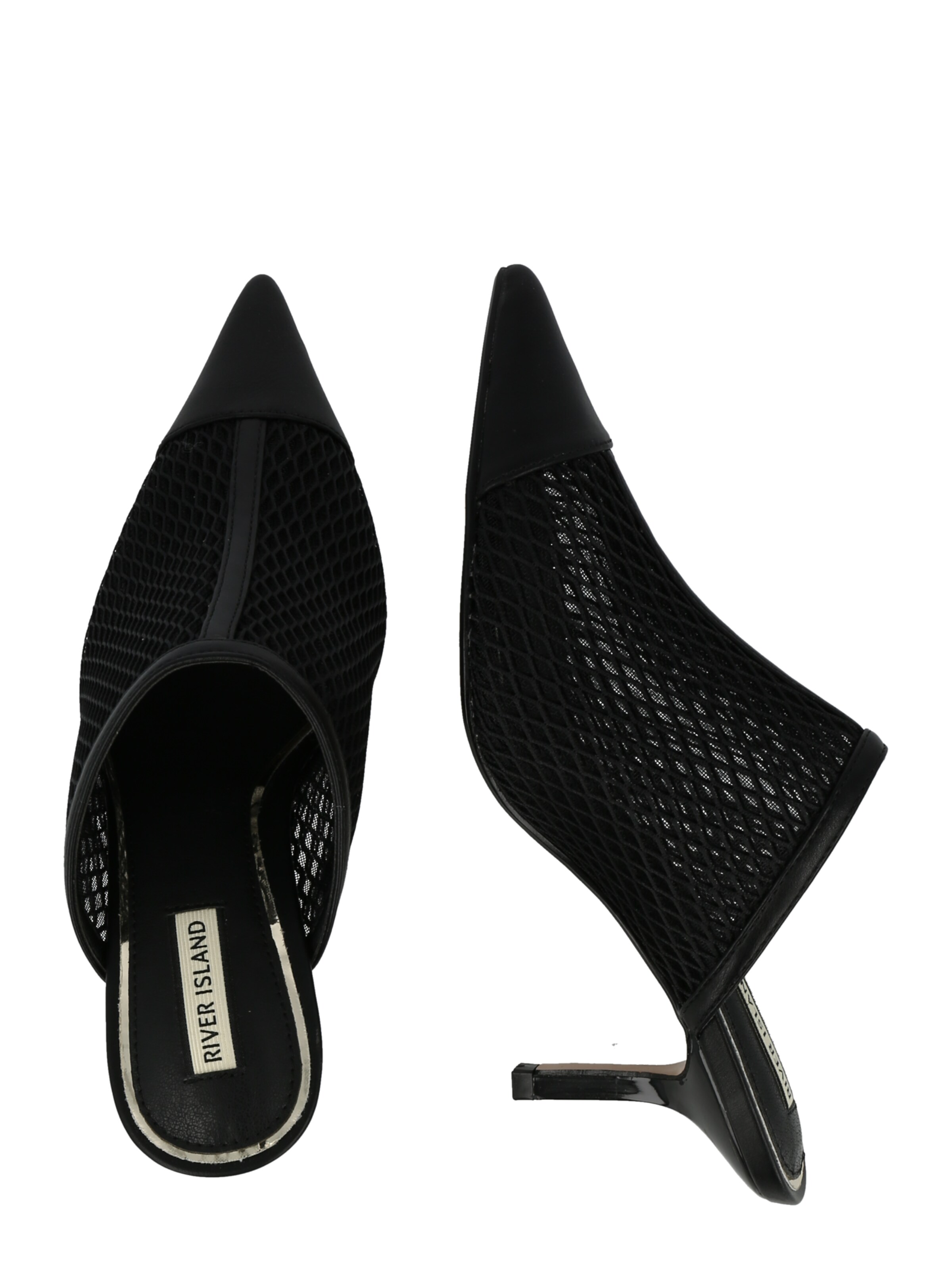 River Island Muiltjes in Zwart | ABOUT YOU