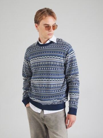Iriedaily Regular Fit Pullover 'Mineo' in Blau: Vorderseite