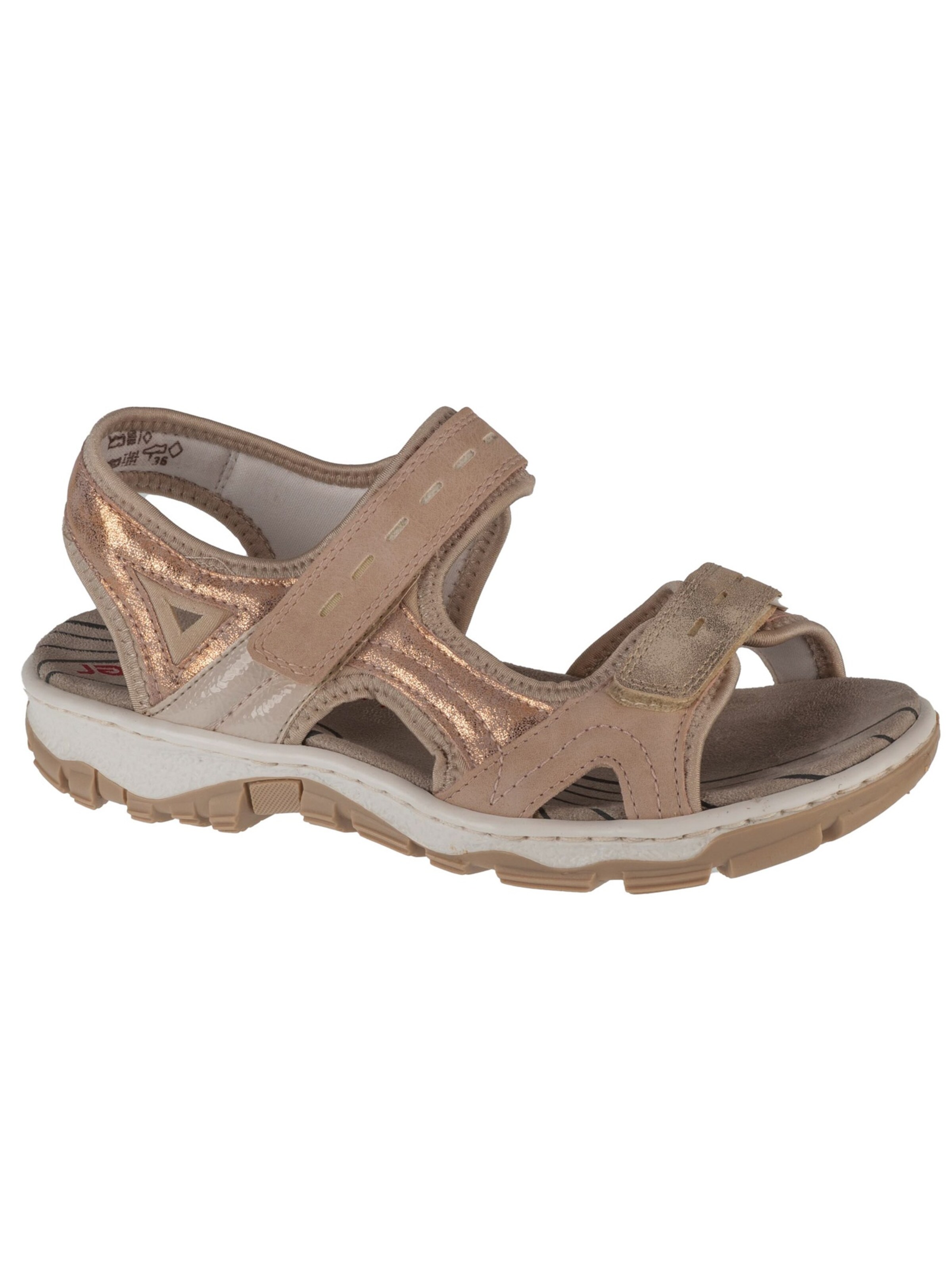 Rieker Hiking Sandals 'Rieker  68866' in Pink: front