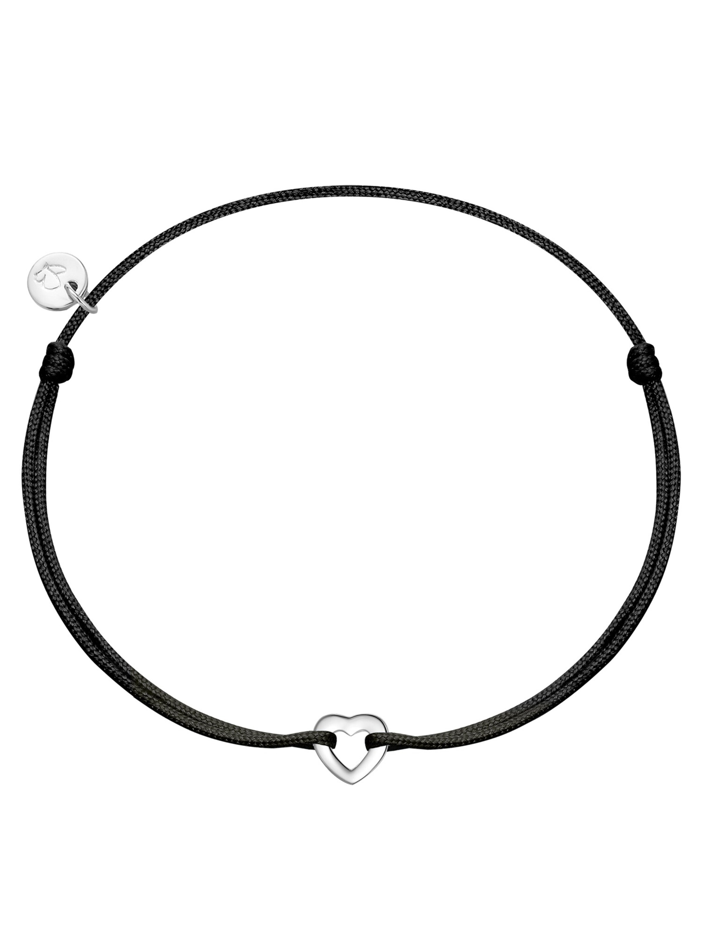 Glanzstücke München Armband in de kleur Zwart / Zilver, Productweergave