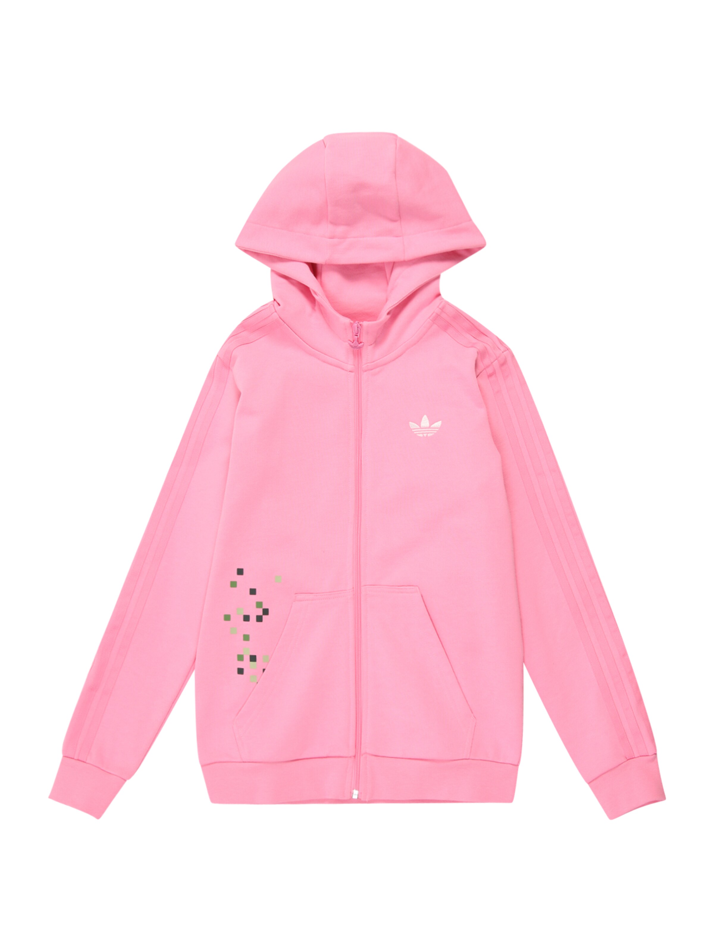 ADIDAS ORIGINALS - Sudadera con cremallera 'Adidas Originals x Minecraft' en rosa: frente