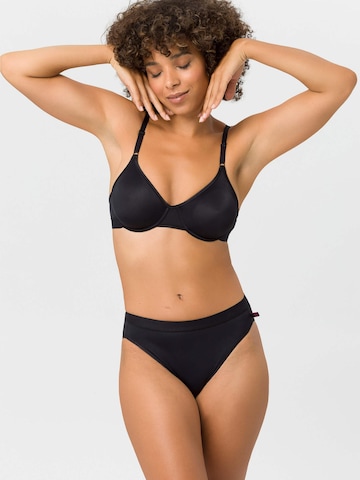 BeeDees T-shirt Bra 'Bügel-BH Microfun W mit Bügel' in Black
