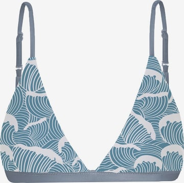 Boochen Triangle Bikini Top 'Amami' in Blue: front