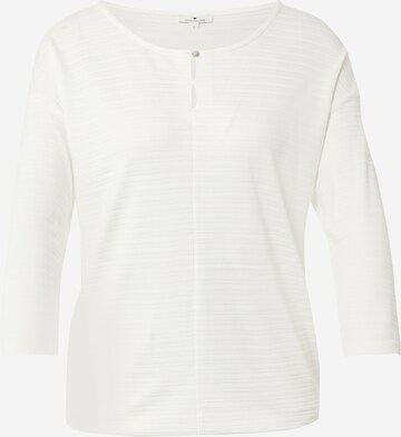 T-shirt TOM TAILOR en blanc : devant