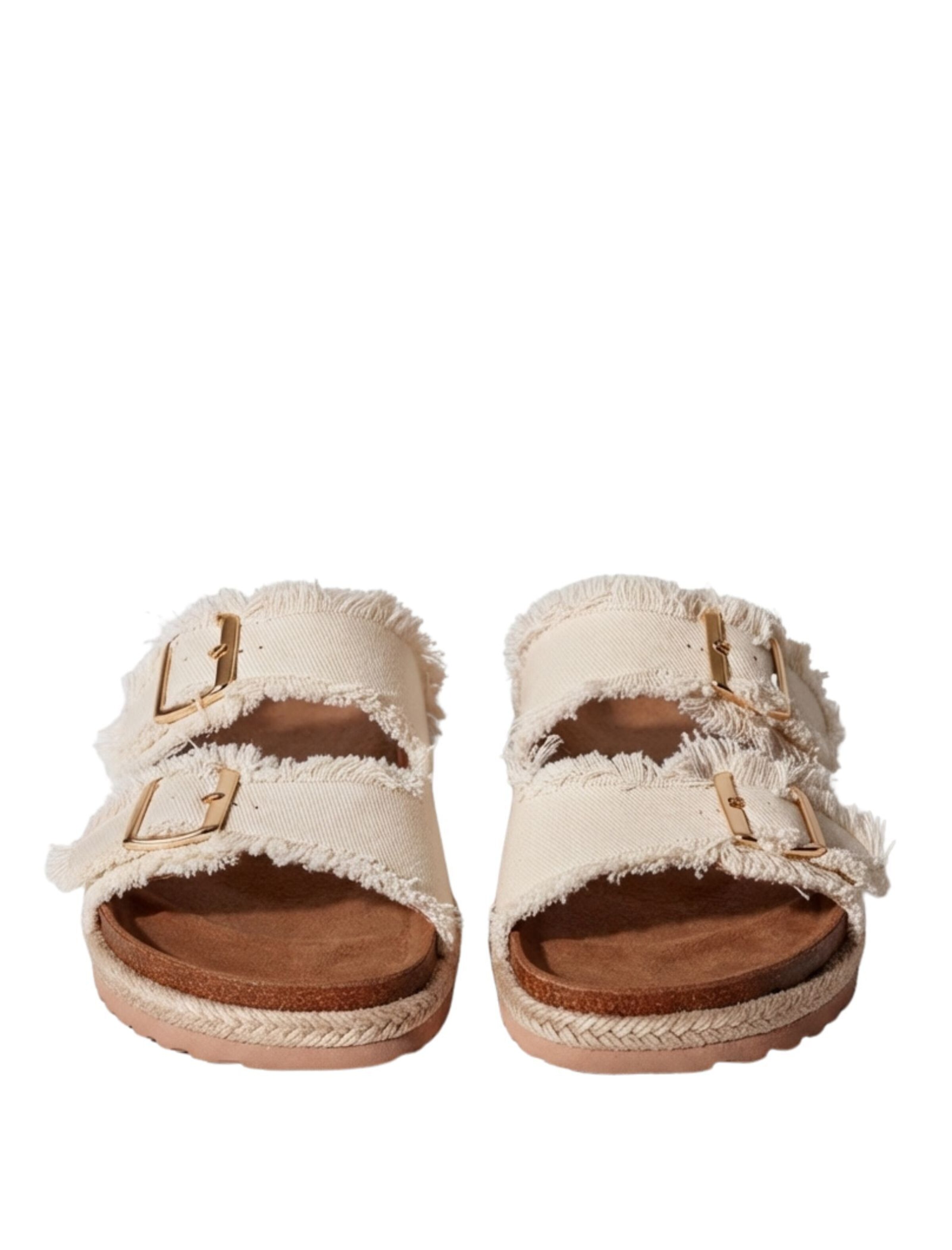 South Beach Mules in Beige