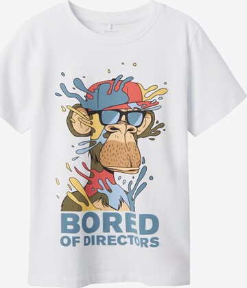 NAME IT Shirt 'Bored Ape' in White: front