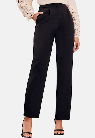 love & roses Regular Pants in Black: front