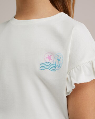 T-Shirt WE Fashion en blanc