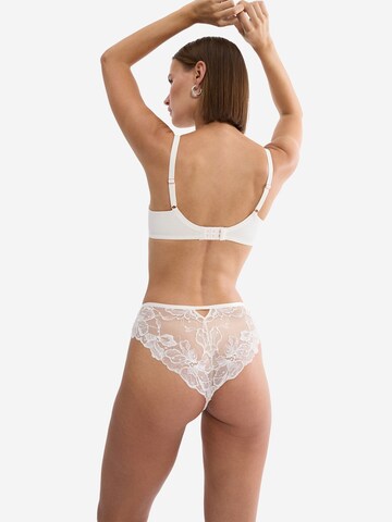 TRIUMPH Balconette Bra 'Florale Wild Gardenia' in White