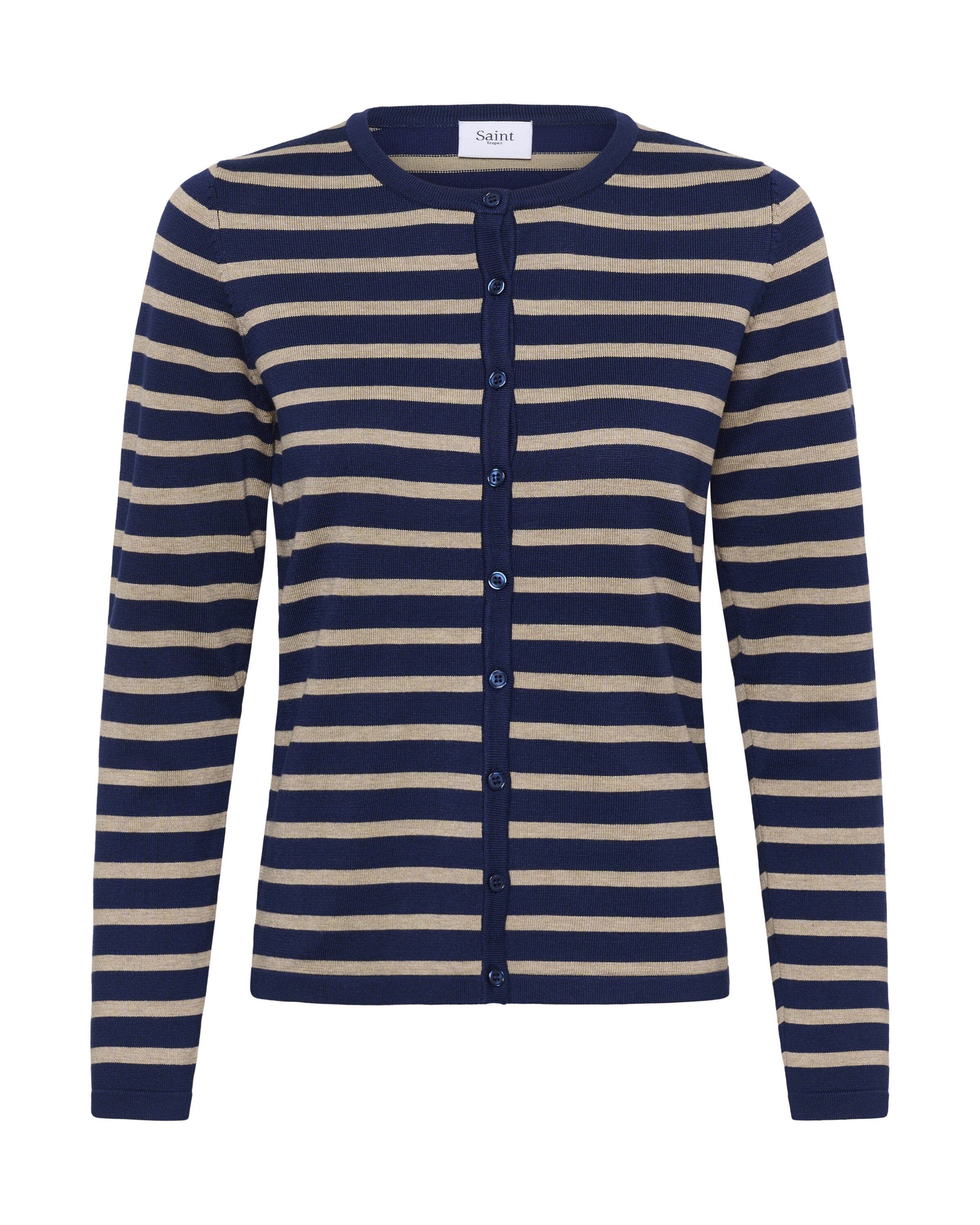 SAINT TROPEZ Strickjacke in Beige: Vorderseite