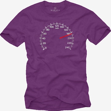 MAKAYA Shirt 'Tacho 180' in Purple: front