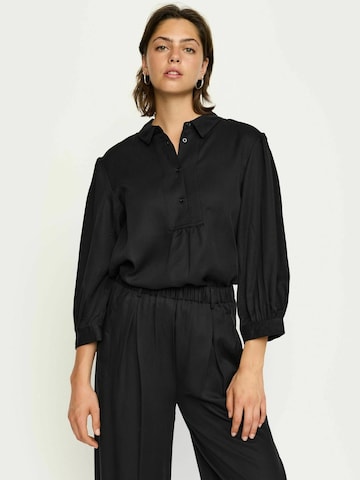 Camicia da donna 'Stormy' di Soft Rebels in nero: frontale