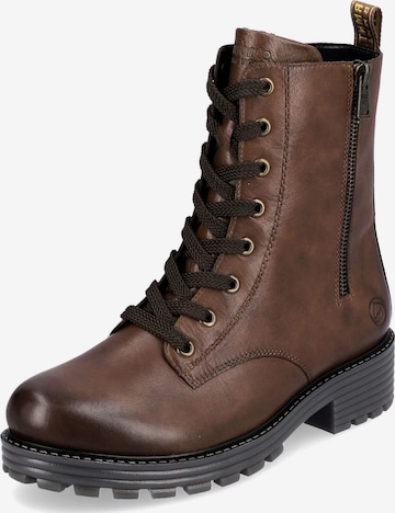 REMONTE Lace-Up Ankle Boots in Brown: front