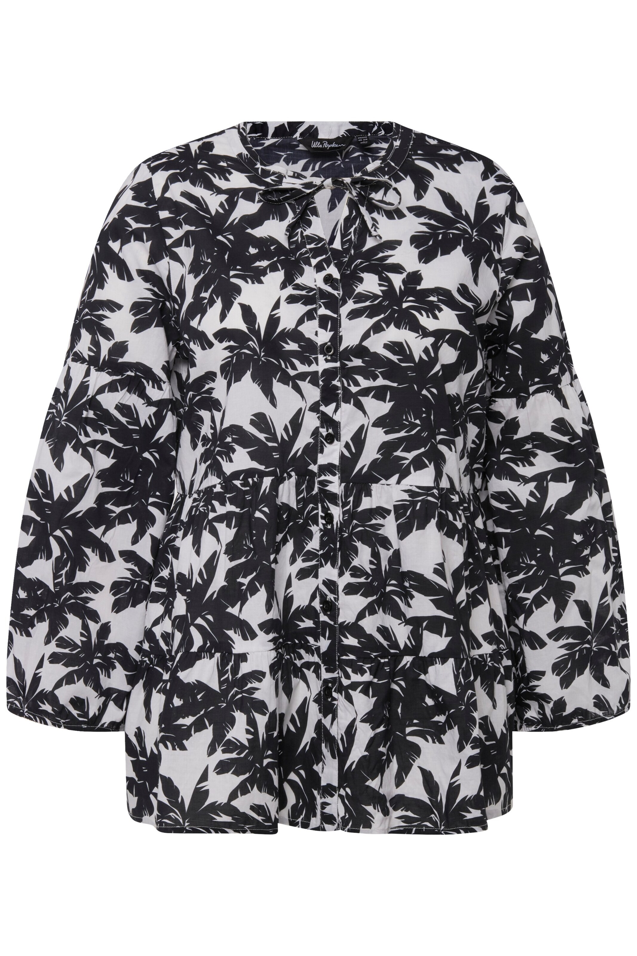 Ulla Popken Bluse in Schwarz: Vorderseite