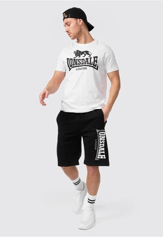 LONSDALE Regular Trousers 'Jam' in Black
