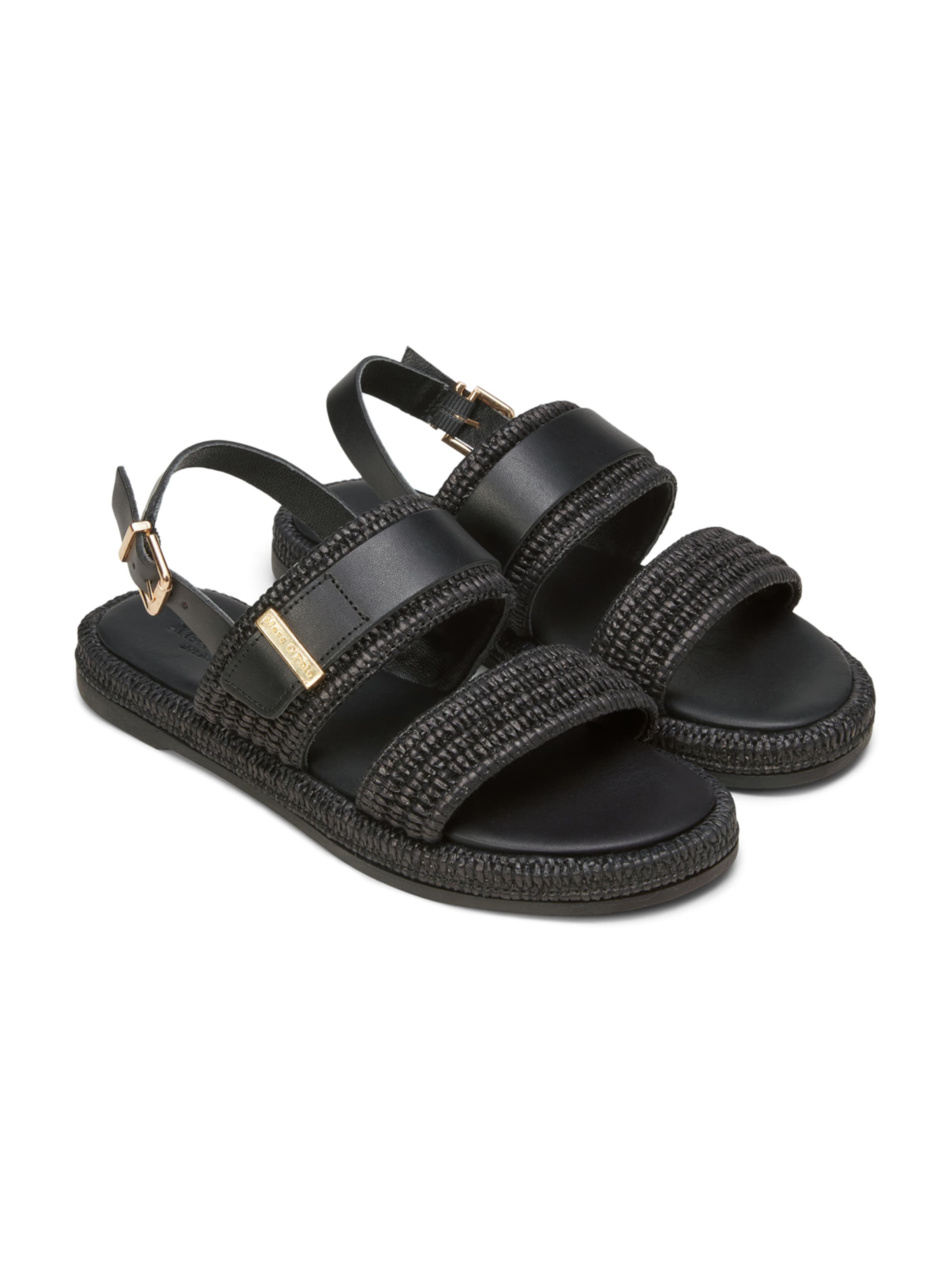 Marc O'Polo Босоножки с ремешком в Черный