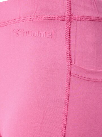 Hummel Skinny Sportbroek 'MT MABLEY' in Roze