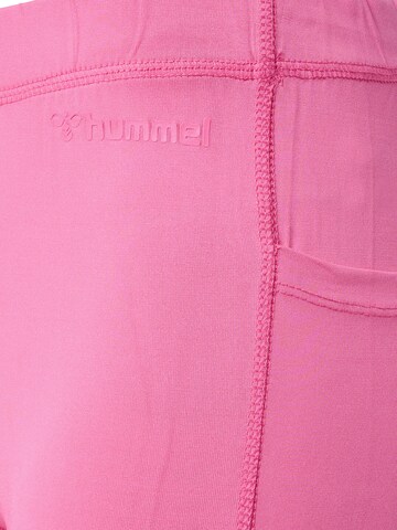 Hummel Skinny Workout Pants 'MT MABLEY' in Pink