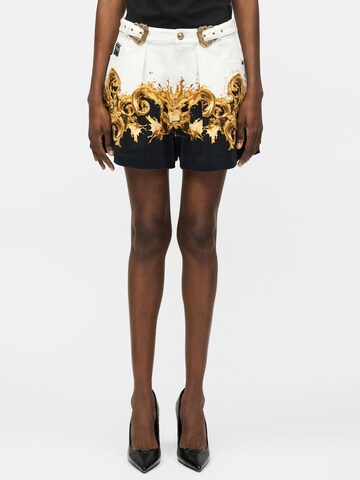 balts Versace Jeans Couture Platas staras Klasiskas bikses: no priekšpuses