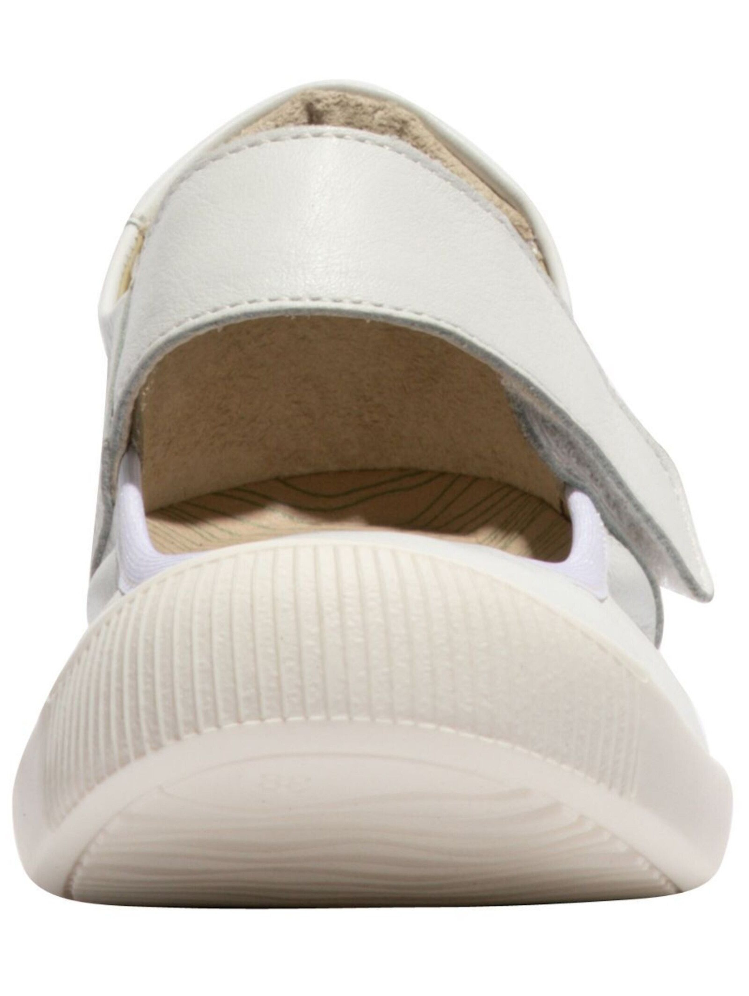 Softinos Ballet Flats with Strap in White