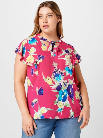 Lauren Ralph Lauren Plus Bluse 'AYVIN' in Pink: predná strana