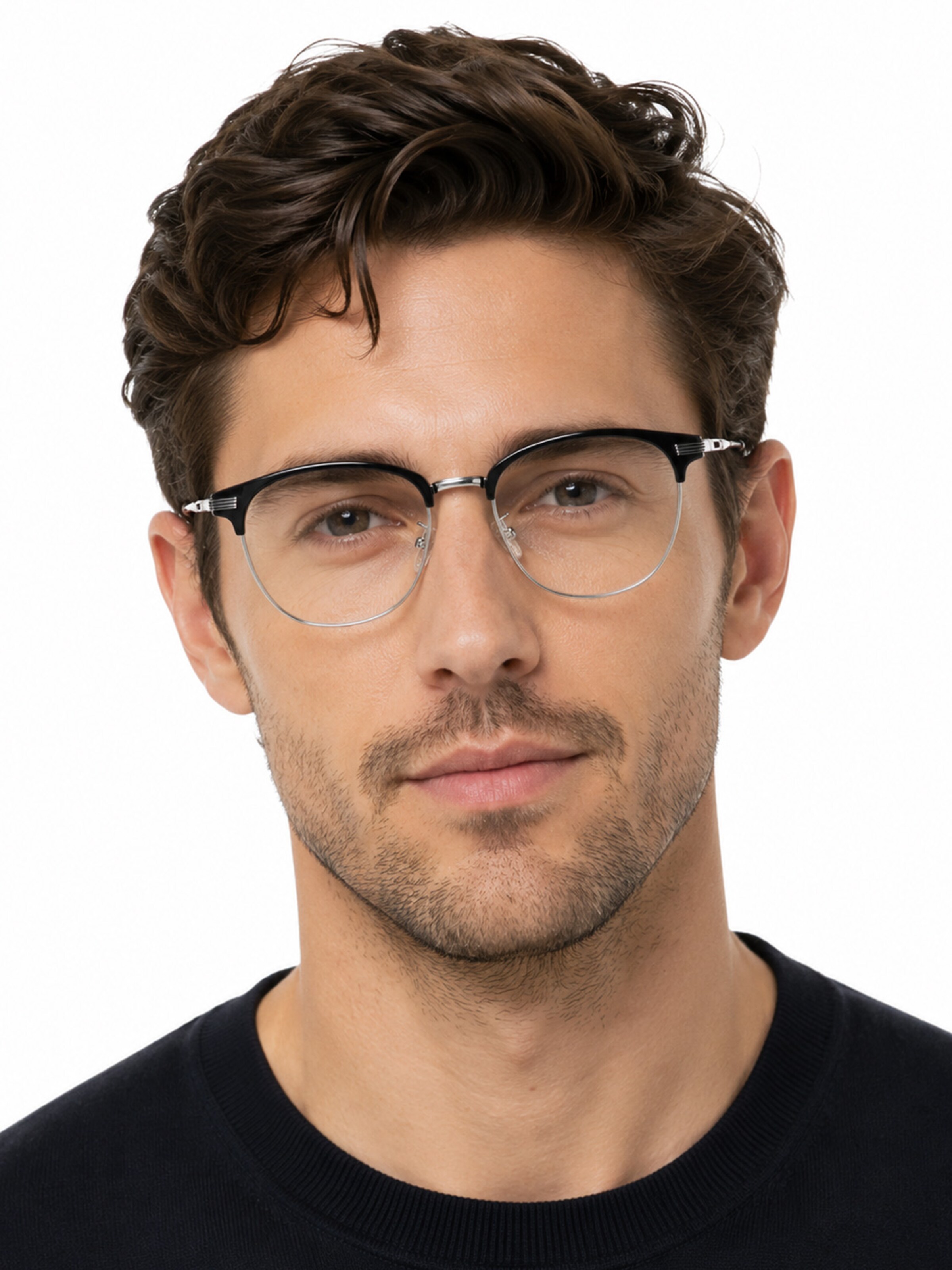 VEYREY Sunglasses in Black: front