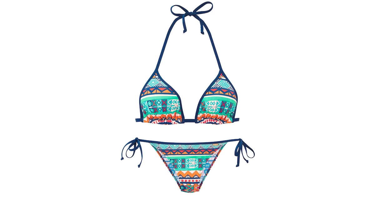 BUFFALO Triangle Bikini In Light Blue Dark Blue ABOUT YOU buffalo-triangle-bikini-in-light-blue-dark-blue-about-you