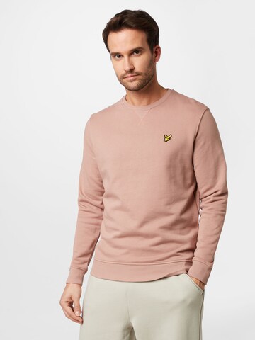 Lyle & Scott Sweatshirt in Roze: voorkant