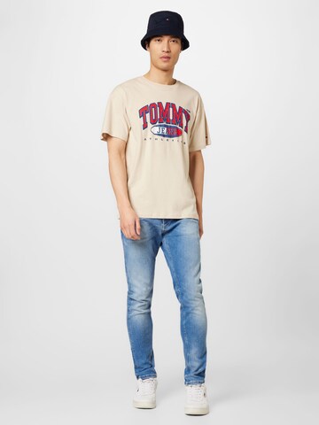 Tommy Jeans Tričko 'Essential' – béžová