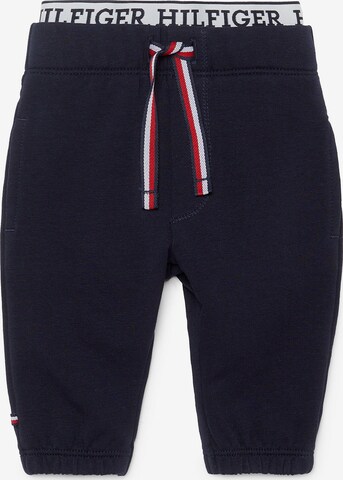 TOMMY HILFIGER Tapered Broek in Blauw: voorkant