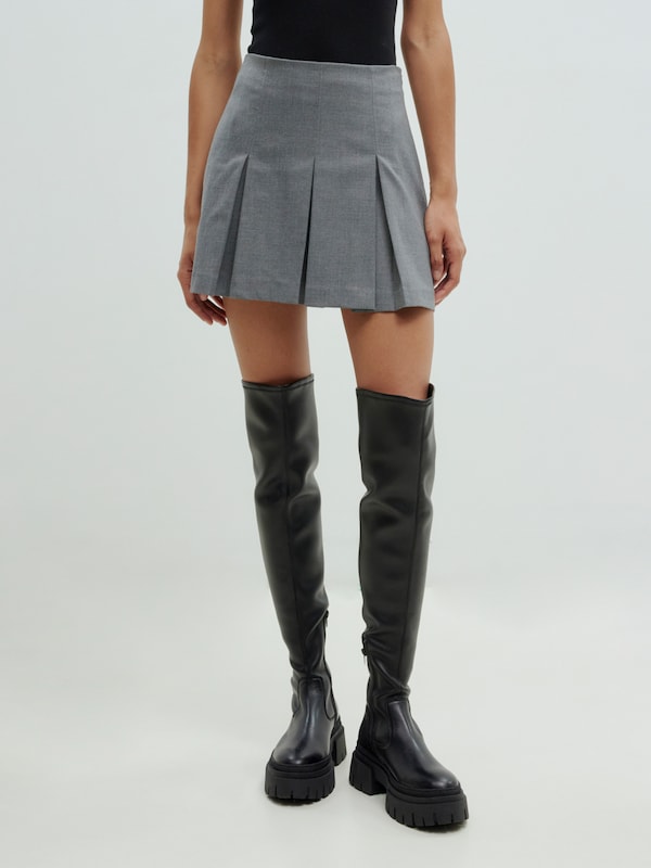 EDITED Skirt 'Liss' in Mottled Grey