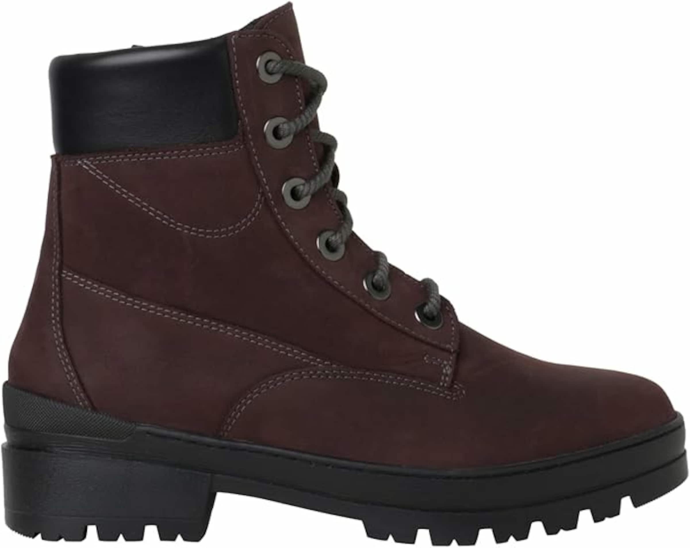 Ganter Lace-up bootie in Red