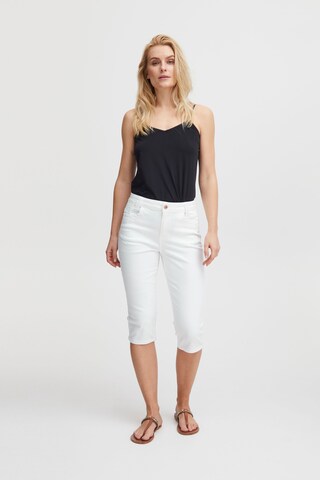 PULZ Jeans Skinny Hose 'Tenna' in Weiß