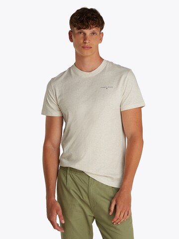 Tommy Jeans Koszulka w kolorze beżowy: przód