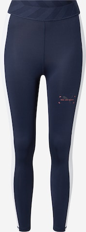 PUMA Skinny Spodnie sportowe w kolorze niebieski: przód