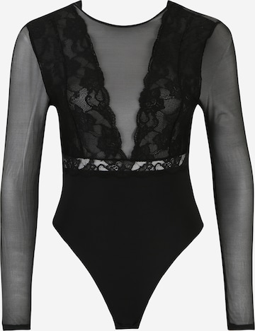 Pieces Petite - Body 'SICCA' en negro: frente