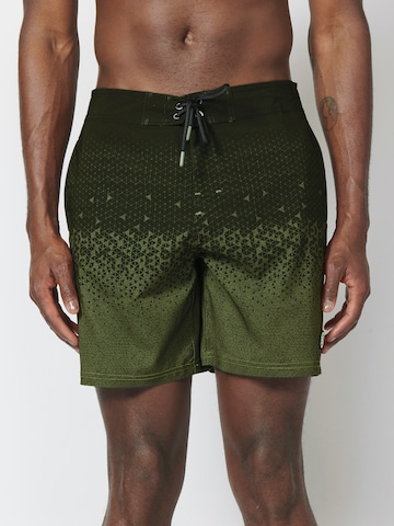 Shorts de bain KOROSHI en vert
