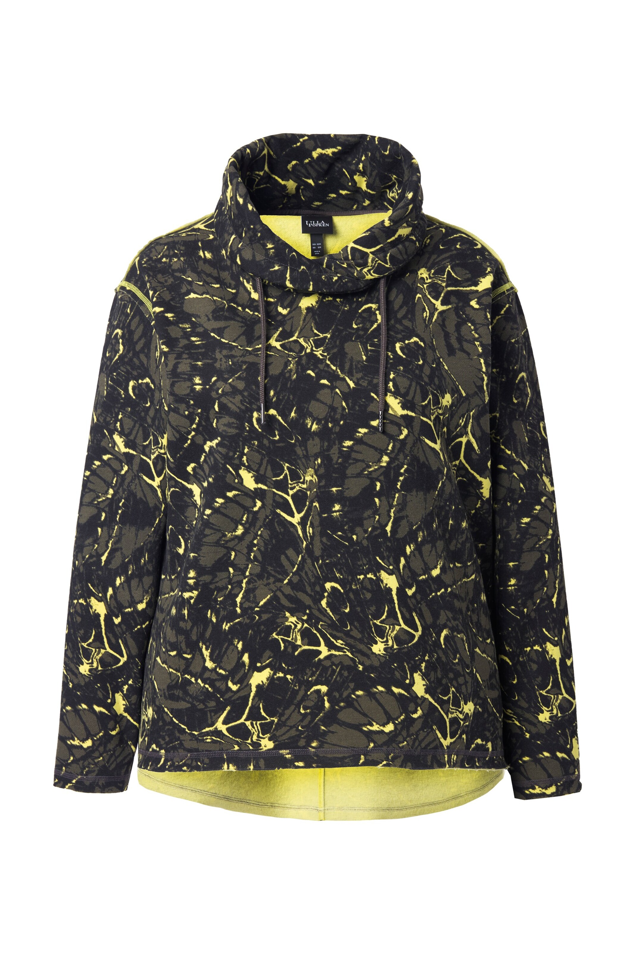 Ulla Popken Sweatshirt in Schwarz: Vorderseite