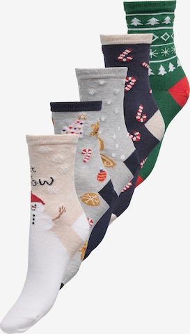 ONLY Sukat 'ONLCHRISTMAS' värissä beige: etupuoli