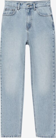 Pull&Bear Regular Jeans in Blauw: voorkant