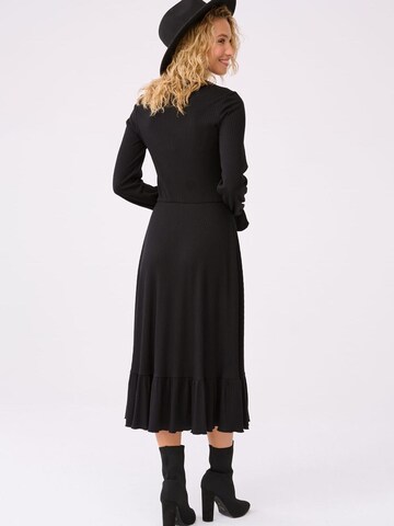 Blue Shadow Dress in Black: front