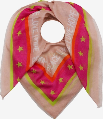 Zwillingsherz Scarf 'Vivi' i beige: framsida