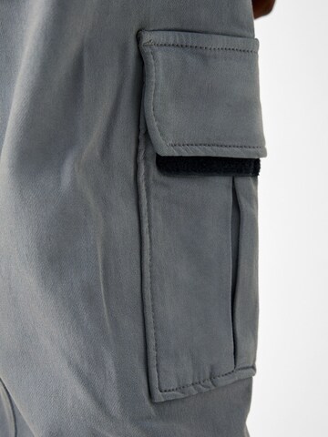 Bershka Tapered Cargo Pants in Grey