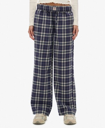 Wide Leg Pantalon Superdry en bleu : devant