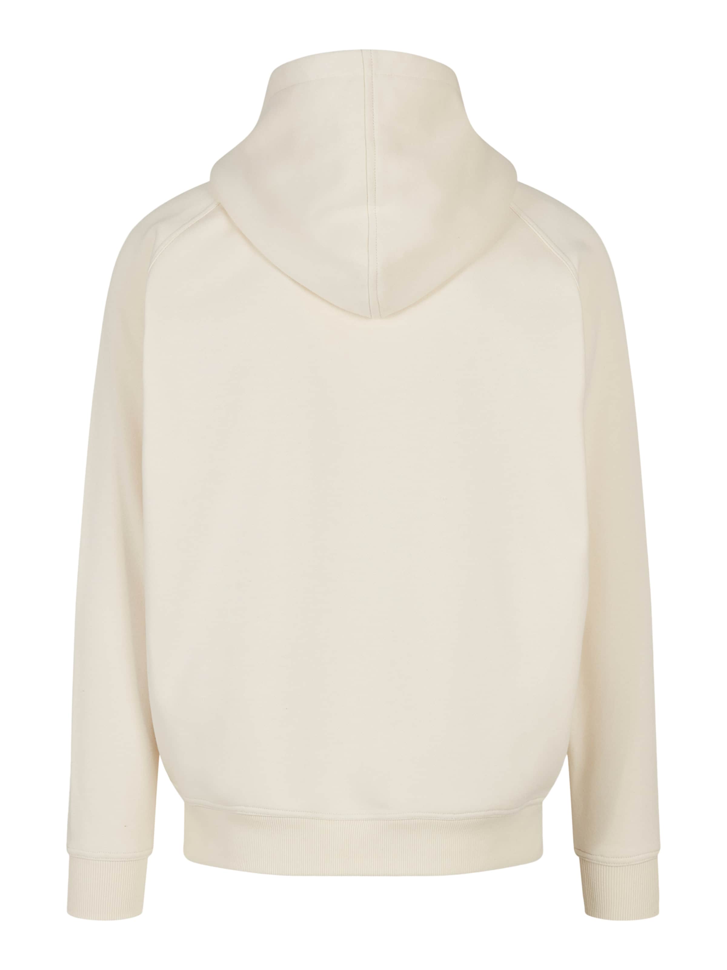 Urban Classics Zip-Up Hoodie in Beige