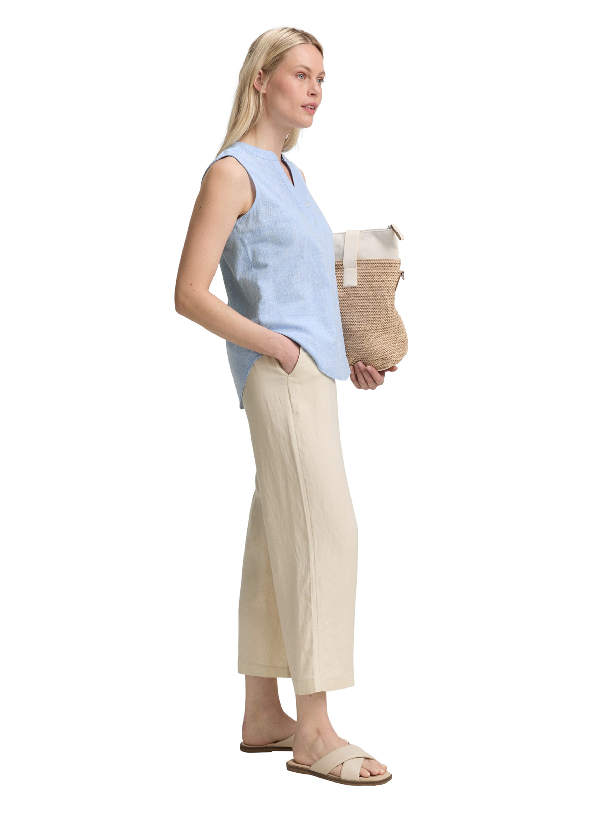 Chemisier TOM TAILOR en bleu