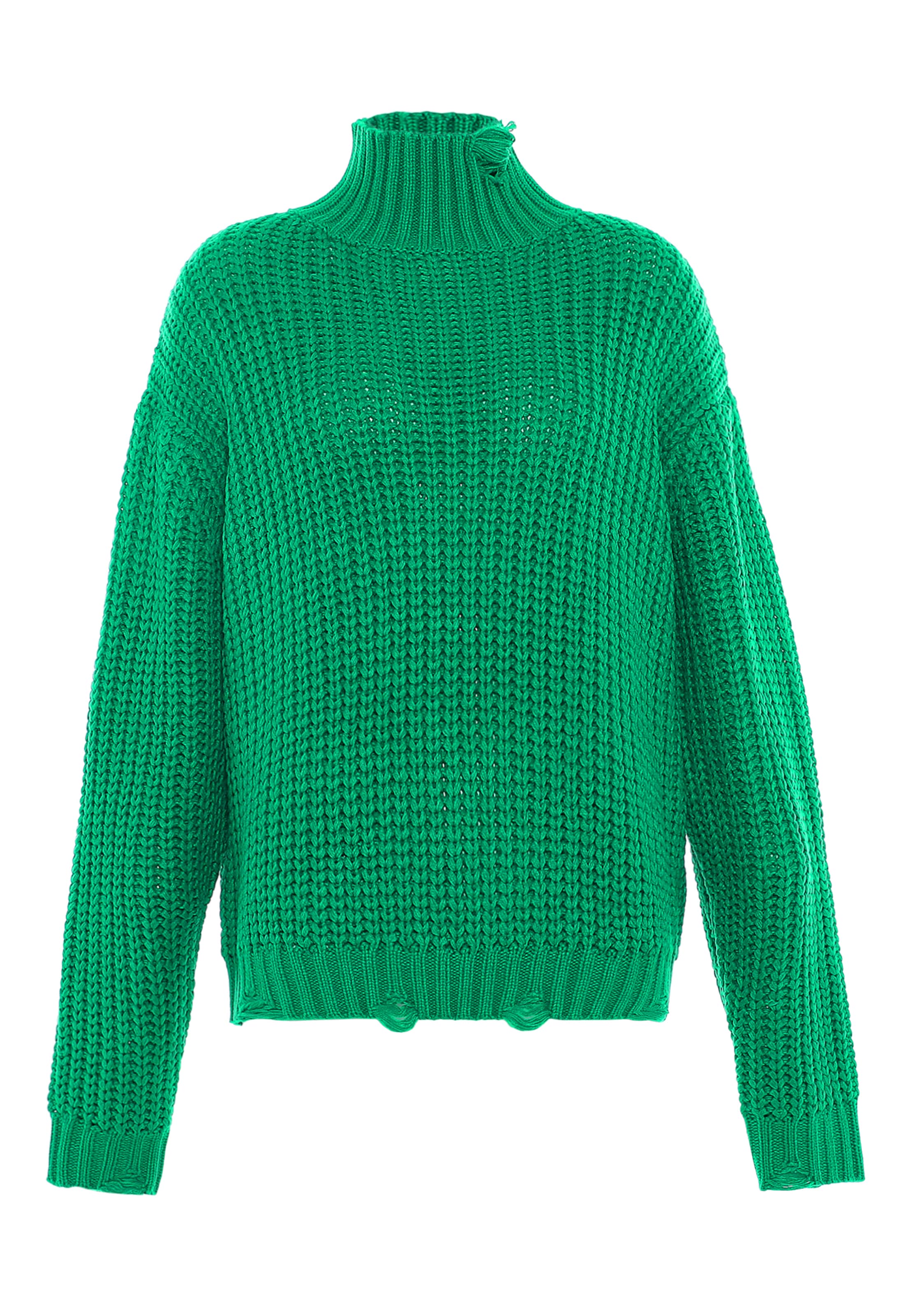 Gaya - Pullover em verde: frente