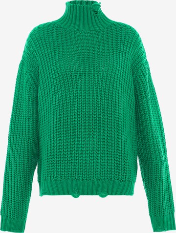 Pull-over Gaya en vert : devant