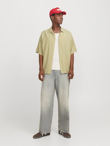 JACK & JONES Comfort Fit Hemd 'JORMarshall Islingston' in Grün