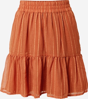 ICHI Skirt in Orange: front